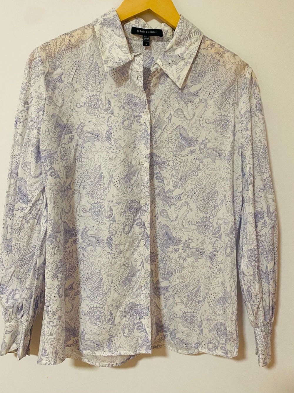 JUDITH & CHARLES BUTTON UP SHIRT